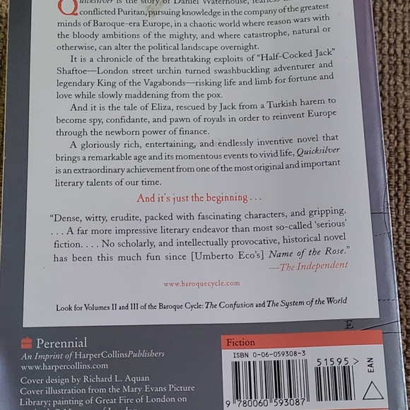 Quicksilver (The Baroque Cycle, Vol. 1) by Stephenson, Neal [Paperback] - Picture 2 of 4